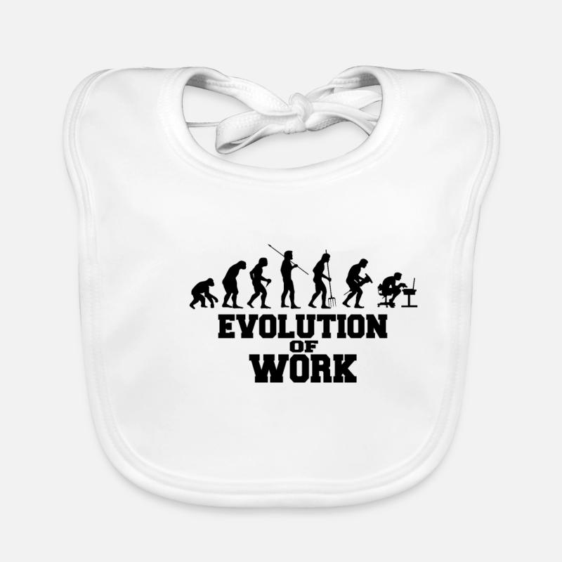 Evolution of Work Geschenk Baby Bio-Lätzchen
