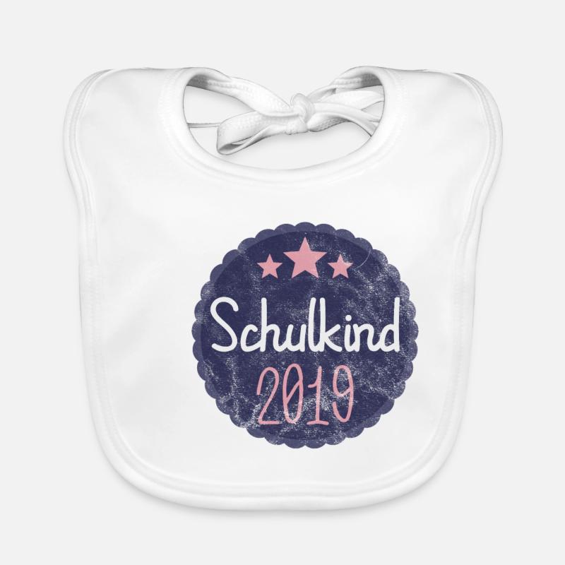 Einschulung 1. Erste Klasse Schulkind Schulanfang Baby Bio-Lätzchen
