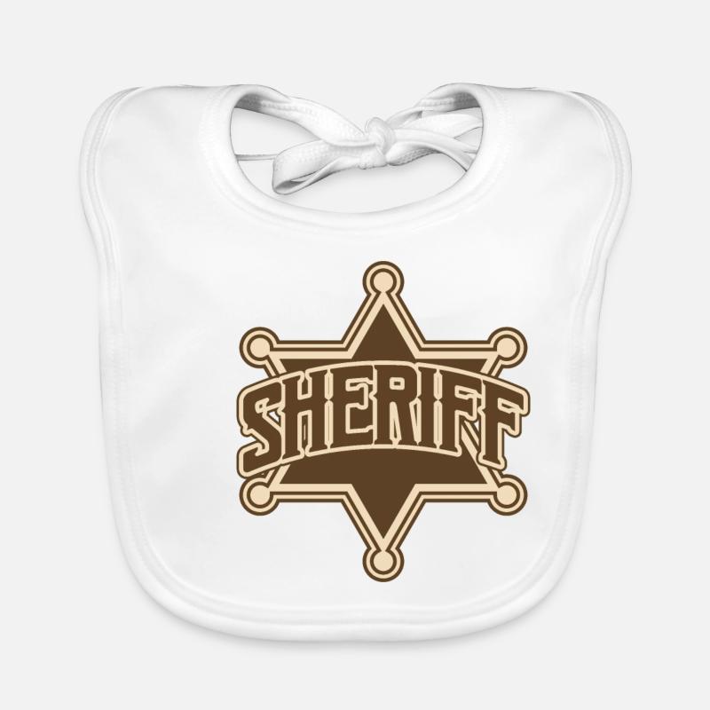 Sheriff Stern Organic Baby Bibs