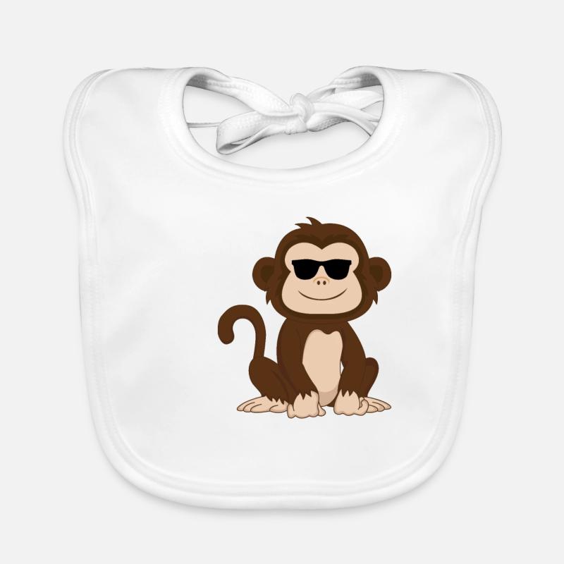 Monkey Cooler Cool Monkey Baby Gift Idea Organic Baby Bibs
