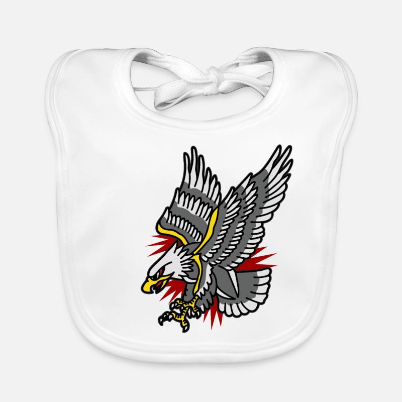 BIENTÔT LE TATOUAGE D’EAGLE Bavoir bio Bébé