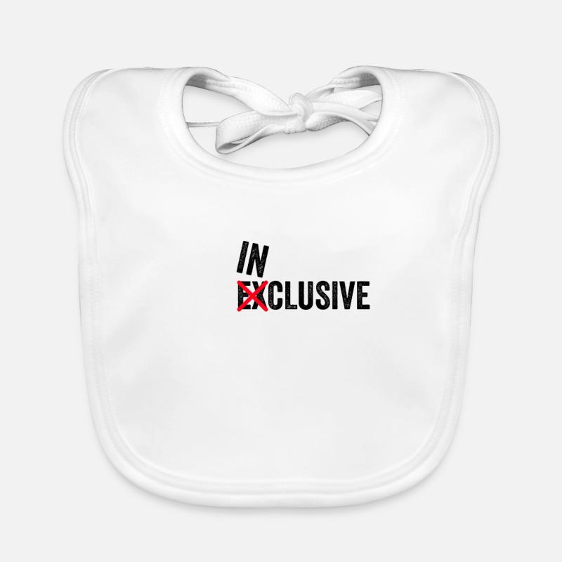 Inclusion Intégration exclusive Éducation spéciale Bavoir bio Bébé