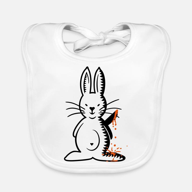 Killer Bunny / Ripper bunny (3c) Organic Baby Bibs