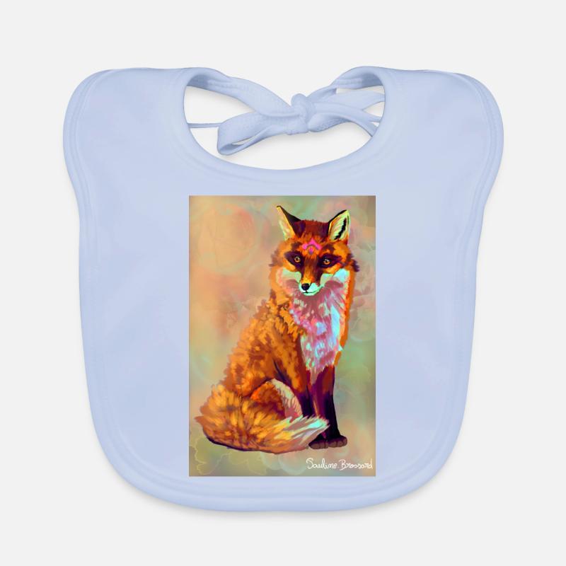 Fox poster Organic Baby Bibs