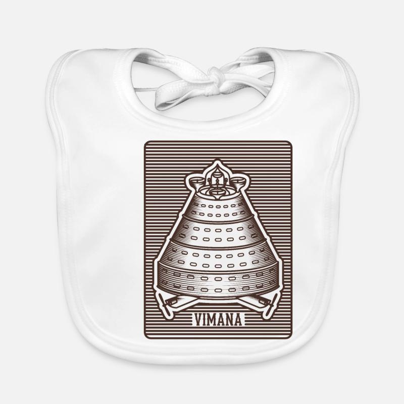 VIMANA Old Indian Flying Machine UFO Gift Organic Baby Bibs