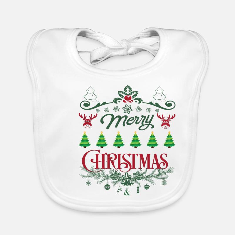 Joyeux noel noel Bavoir bio Bébé