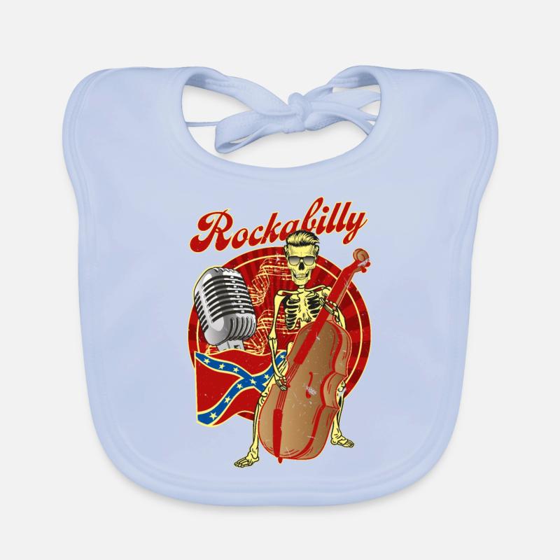 Rockabilly Bas Hagesmække af økologisk bomuld