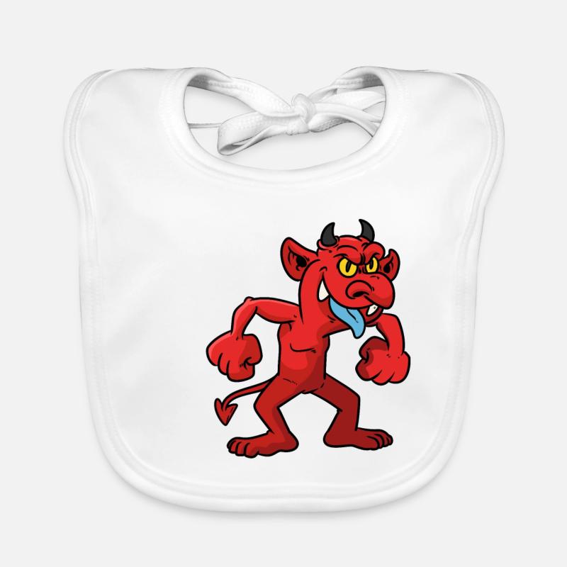 Angry devil Comic Baby Bio-Lätzchen