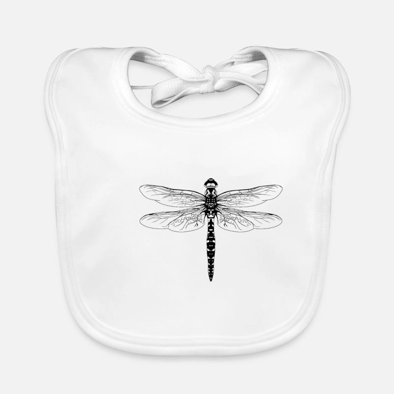 Dragonfly insects insects nature conservation animals Organic Baby Bibs