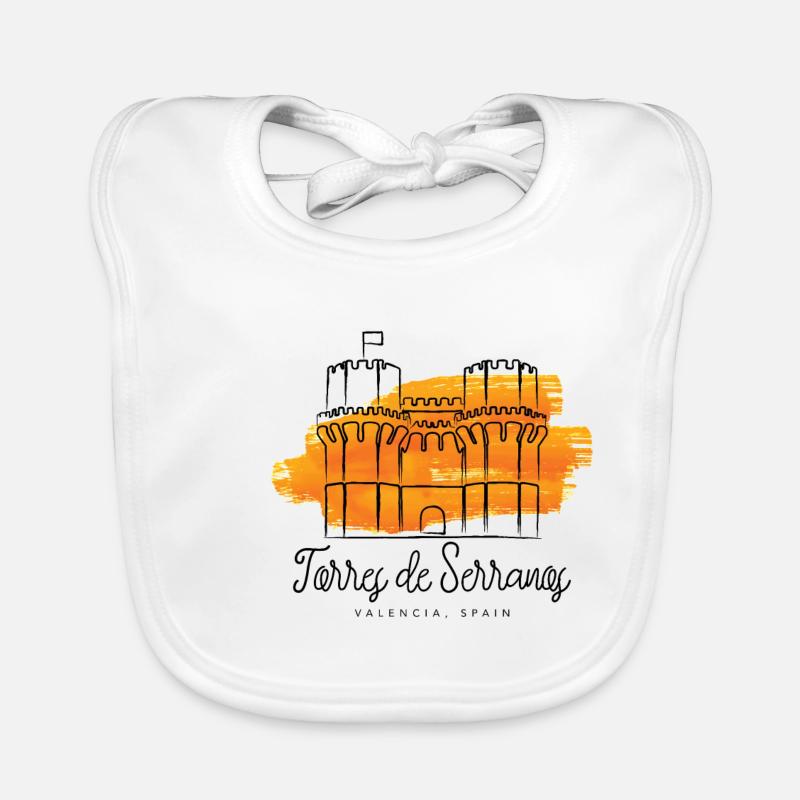 Torres de Serranos - Valence, Espagne Bavoir bio Bébé