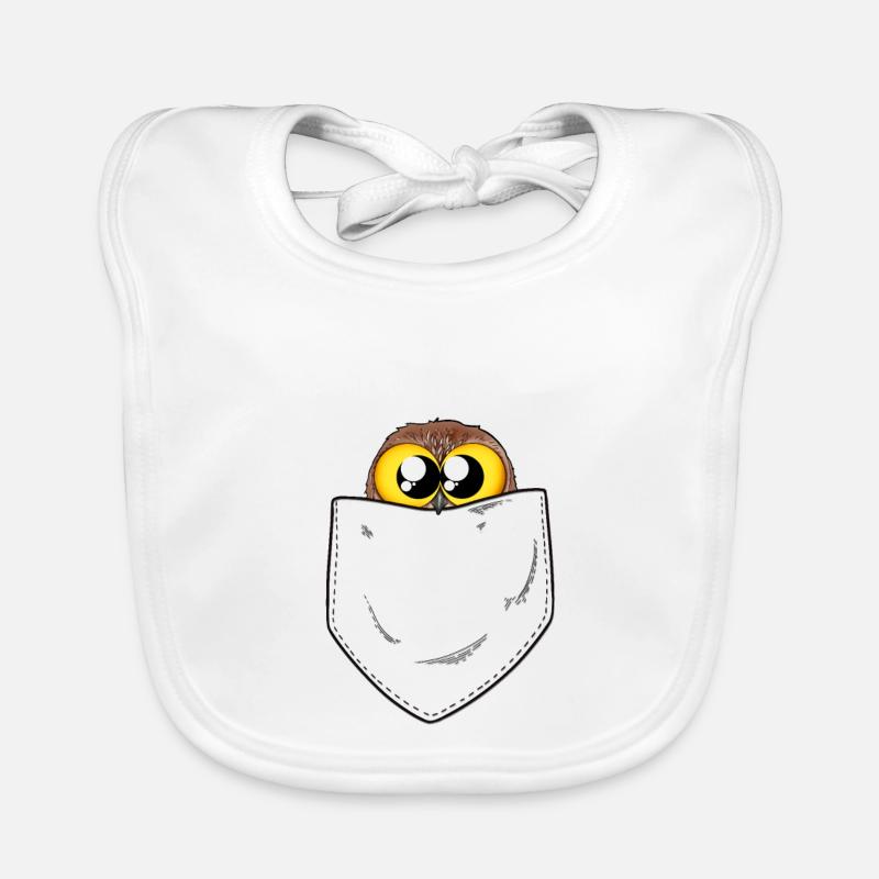 Biboo die Eule Baby Bio-Lätzchen