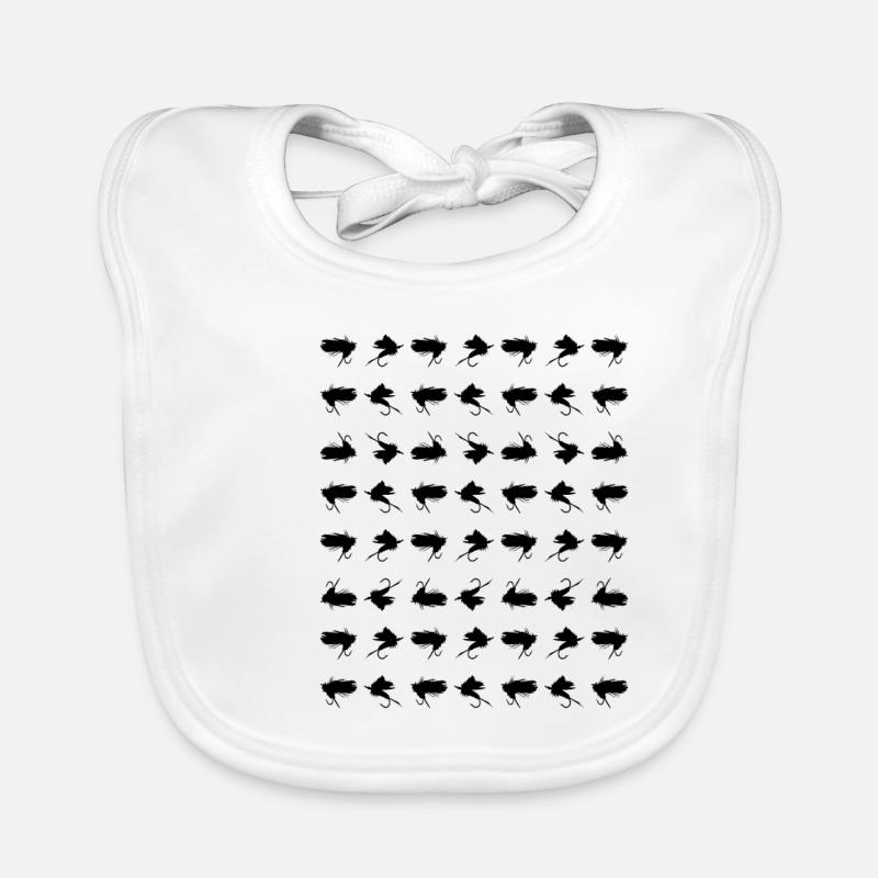 Mouches appâts de mouches motifs Bavoir bio Bébé
