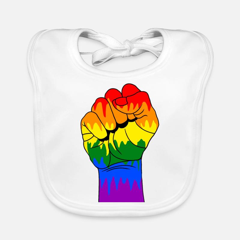 Schwule Faust Baby Bio-Lätzchen