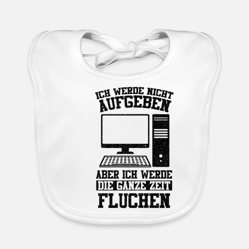 Admin Softwareentwickler Informatik Lustige Sprüch Baby Bio-Lätzchen