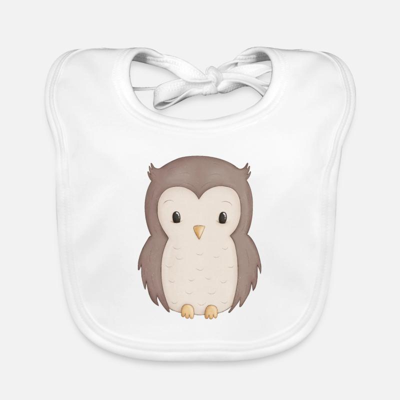 Eule Baby Bio-Lätzchen