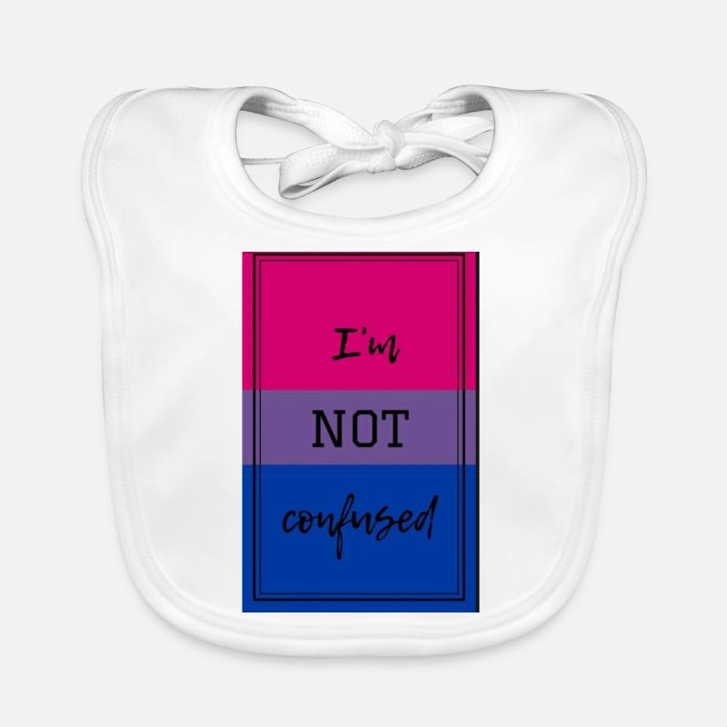 "Ich bin nicht verwirrt" bisexuelle Stolzware Baby Bio-Lätzchen