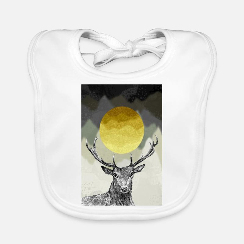 cerf Bavoir bio Bébé