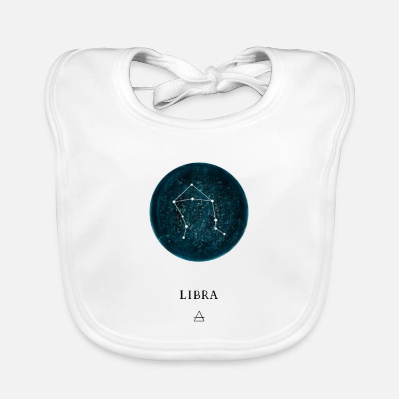Zodiac Astro Libra Organic Baby Bibs