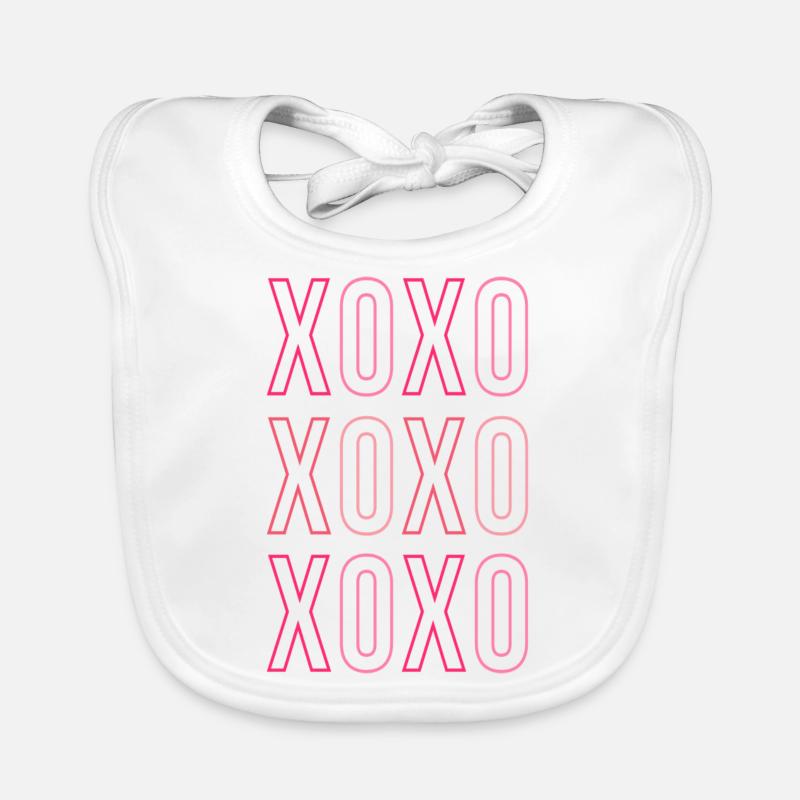 XOXO - Bavoir bio Bébé - blanc