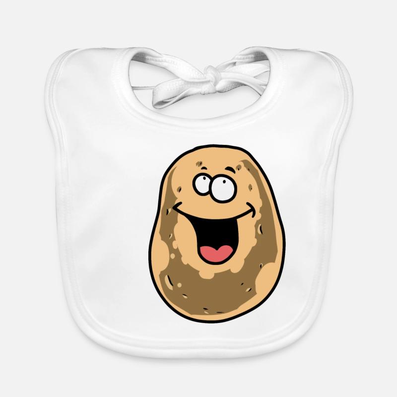 Potato Potatoes Tuber cheerful happy Vegetables Organic Baby Bibs