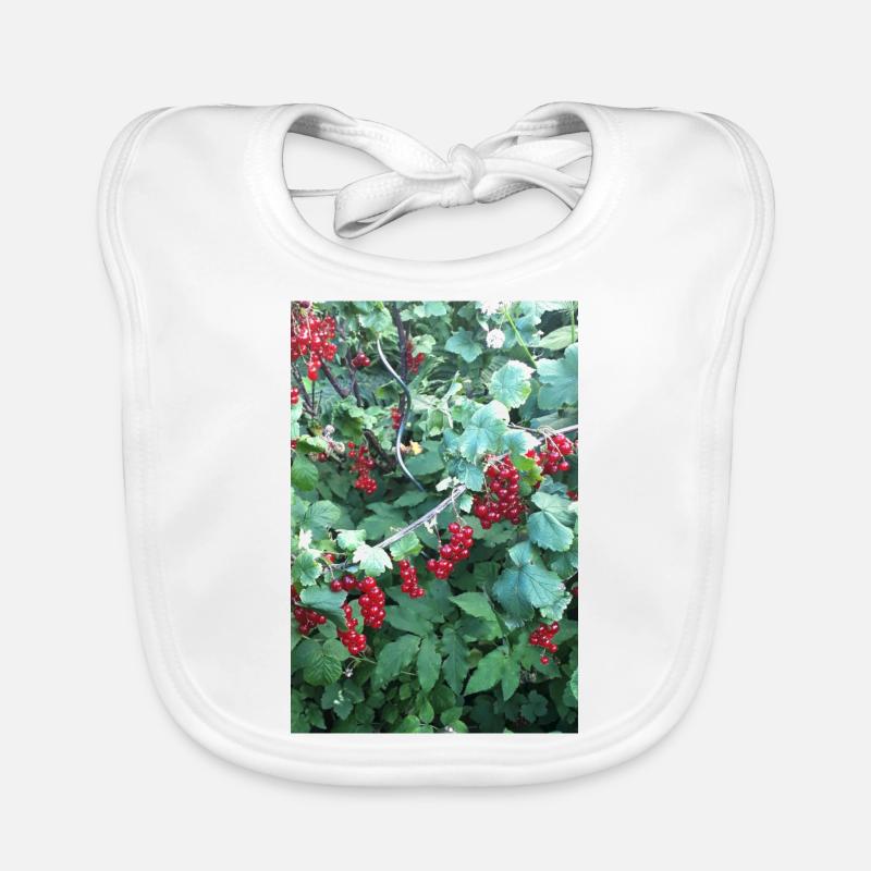 Red currants on shrub Organic Baby Bibs