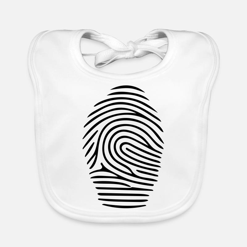 Fingerprint Vector Empreinte Bavoir bio Bébé