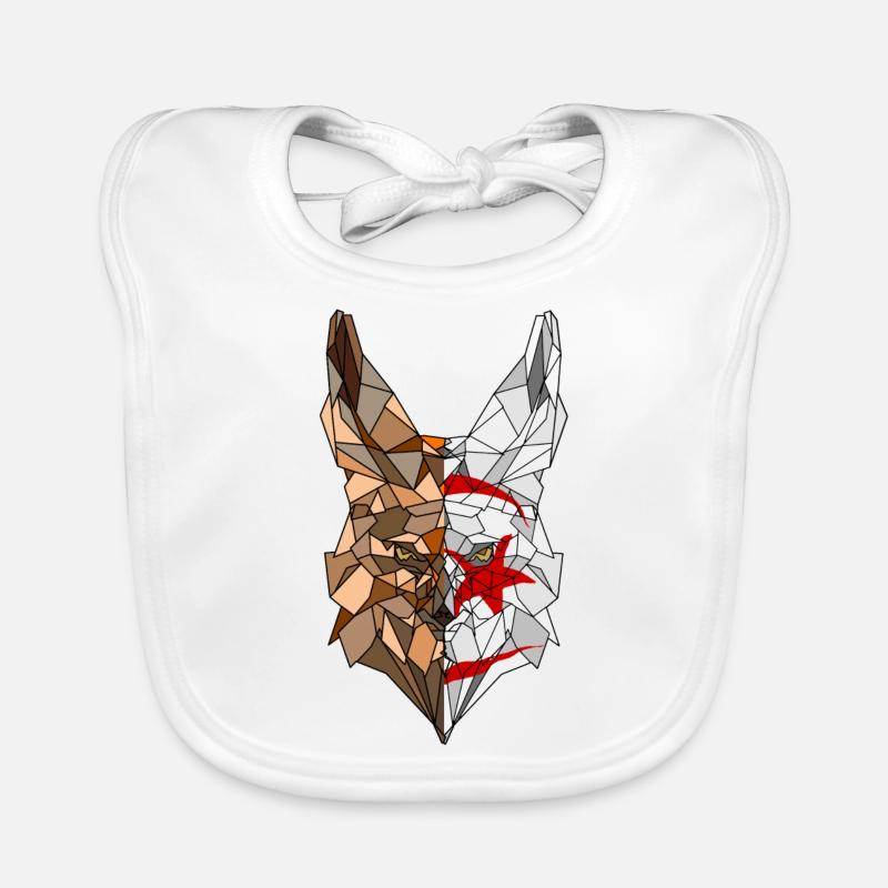 Fennec Polygone Flagge von Algerien Baby Bio-Lätzchen