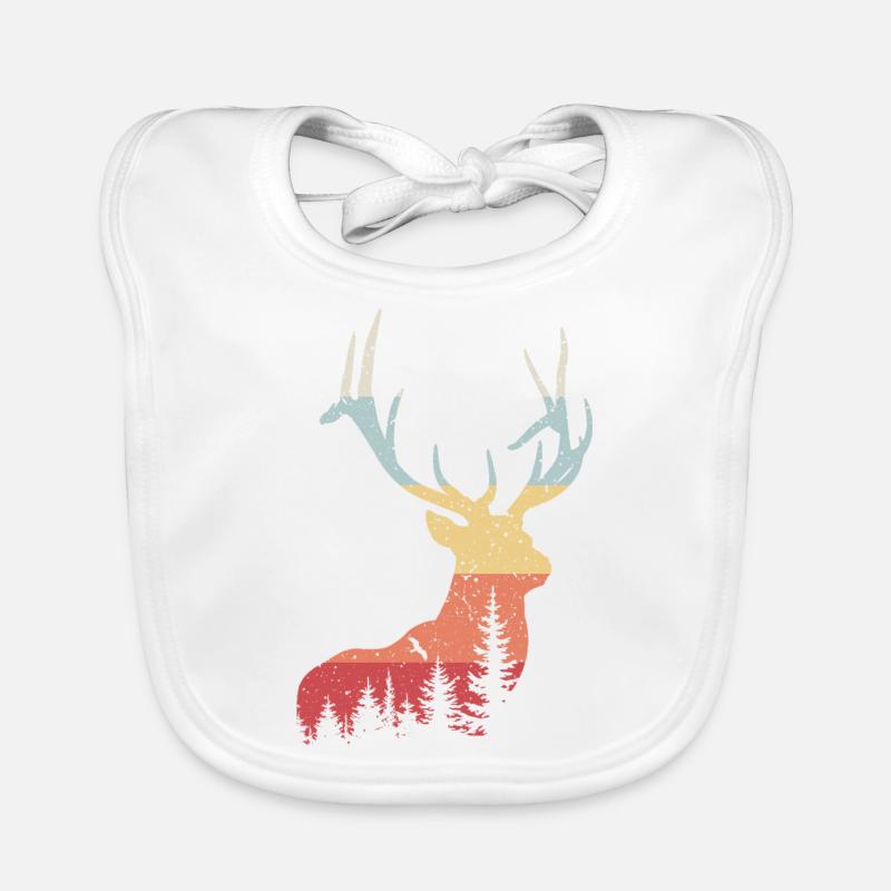 Cerf Bavoir bio Bébé