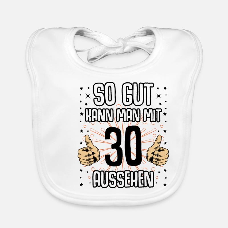 Baujahr 1991 lustig 30 Geburtstag Geschenkidee Baby Bio-Lätzchen