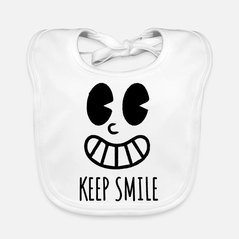 Keep smiling Organic Baby Bibs
