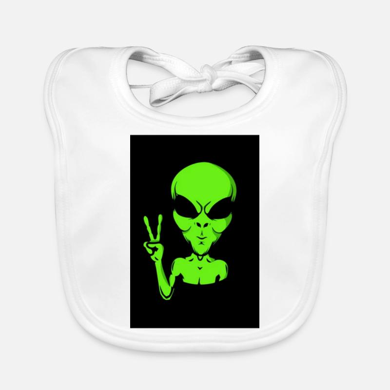 Alien Organic Baby Bibs