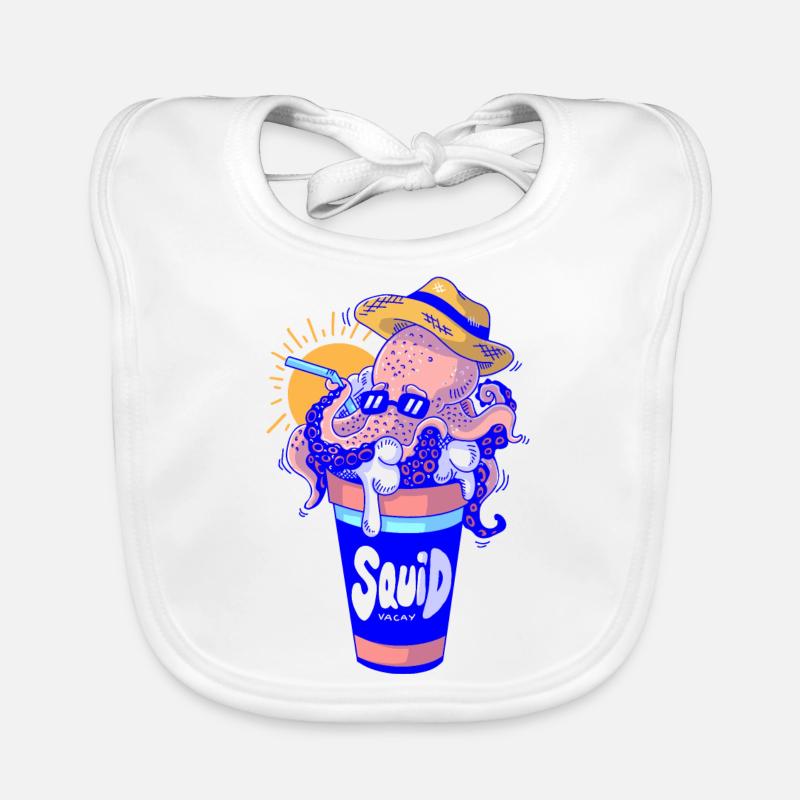 Vacances Squid Bavoir bio Bébé