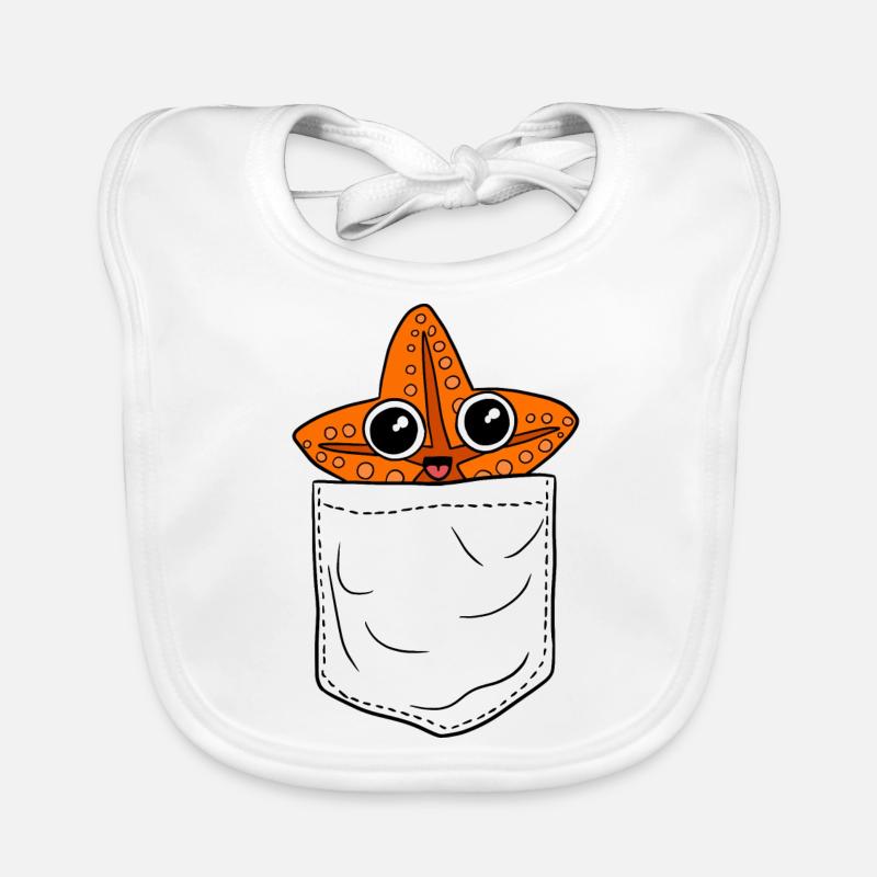 Seestern Baby Bio-Lätzchen