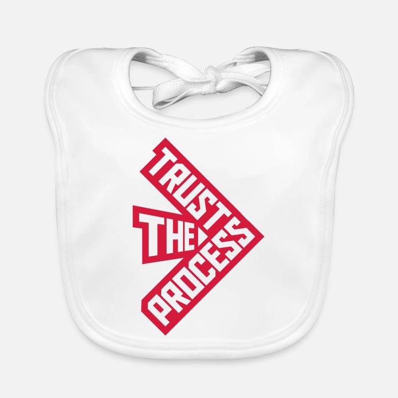 trust the process Quote Organic Baby Bibs