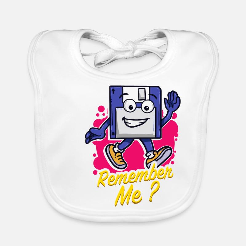 Programmer Retro-diskette Floppy disc Organic Baby Bibs