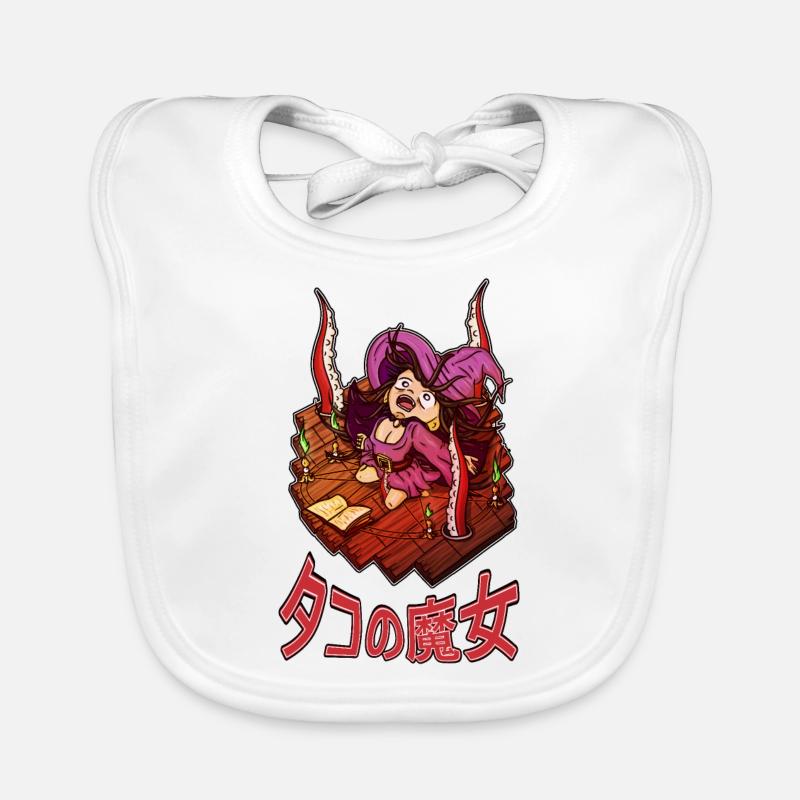 Witch summoning octopus tentacles Organic Baby Bibs