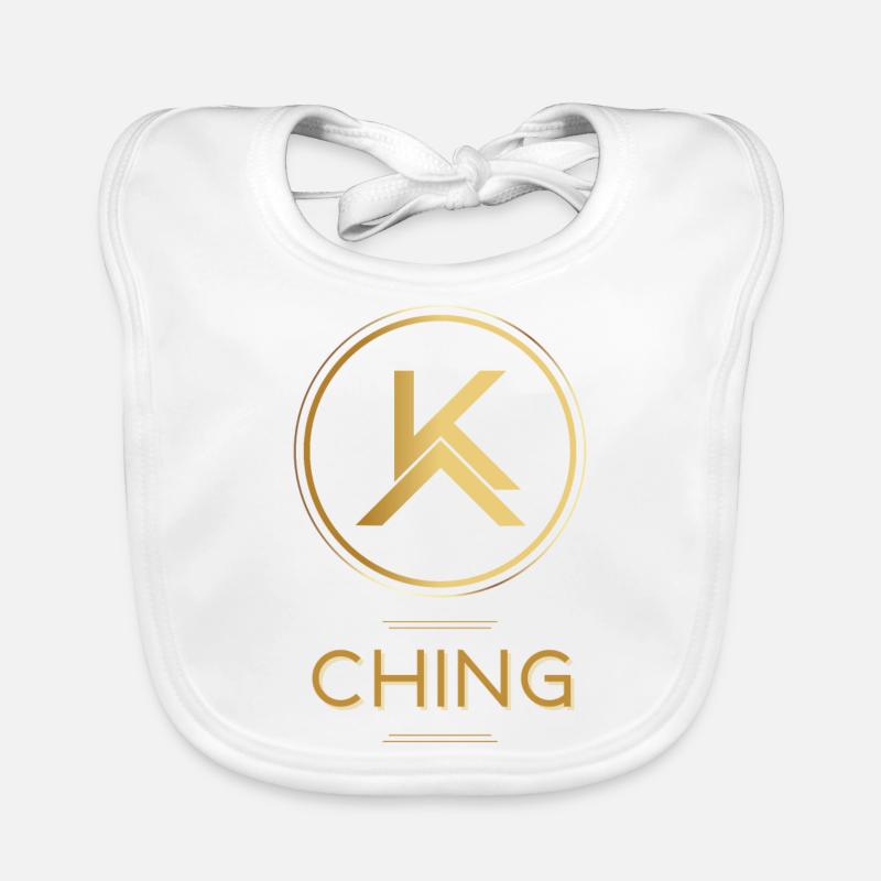 KACHING Billionaire Millionär Rich Kid Design - Baby Bio-Lätzchen - Weiß