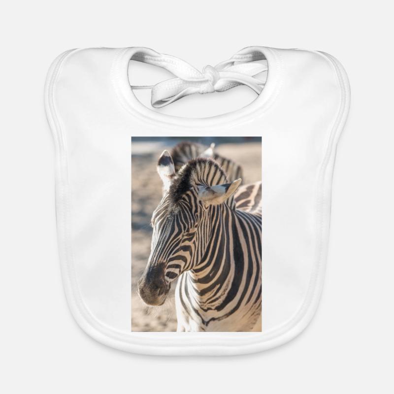Zebra (auf Deutsch Zebra oder Zebras) Hippotigris Baby Bio-Lätzchen
