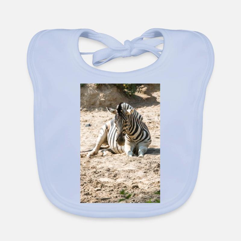 Zebra (auf Deutsch Zebra oder Zebras) Hippotigris Baby Bio-Lätzchen