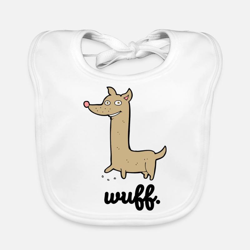 Cooler Hund | Lustige Geschenkidee | wuff Baby Bio-Lätzchen