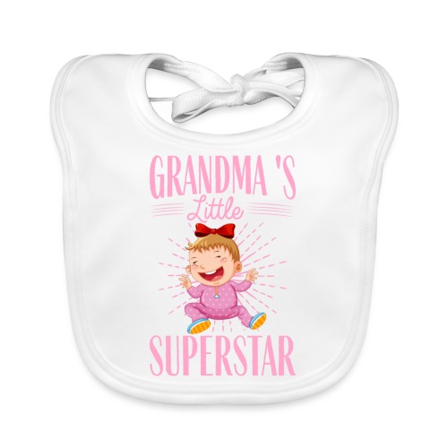 Grandma's little Superstar - Baby Bio-Lätzchen
