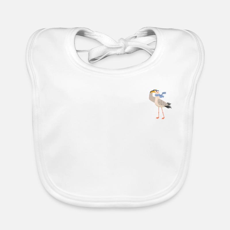 Dat Löppt Möwe Leuchtturm Meer Plattdeutsch Norden Baby Bio-Lätzchen