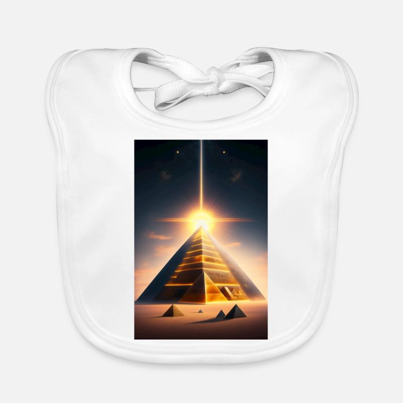 Licht Pyramide Baby Bio-Lätzchen