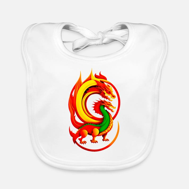 Dragons de feu Bavoir bio Bébé