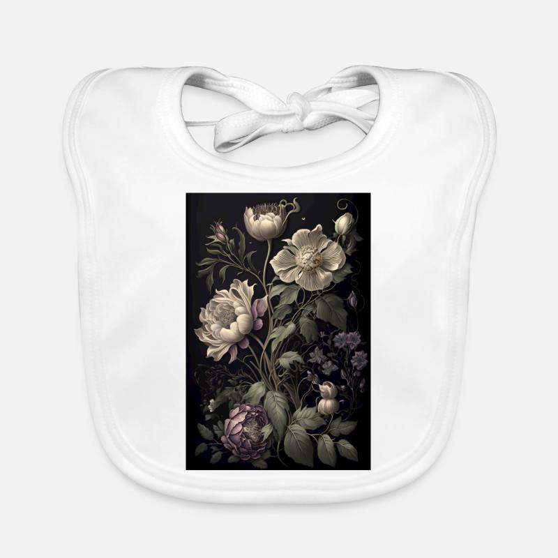 Blumen Gemälde Geschenk Baby Bio-Lätzchen