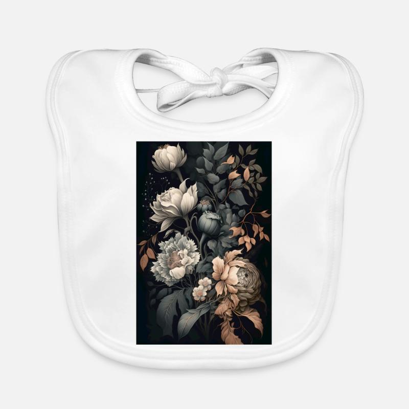 Blumen Gemälde Geschenk Baby Bio-Lätzchen