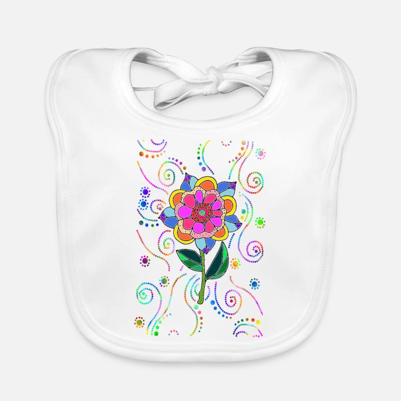Flower Organic Baby Bibs
