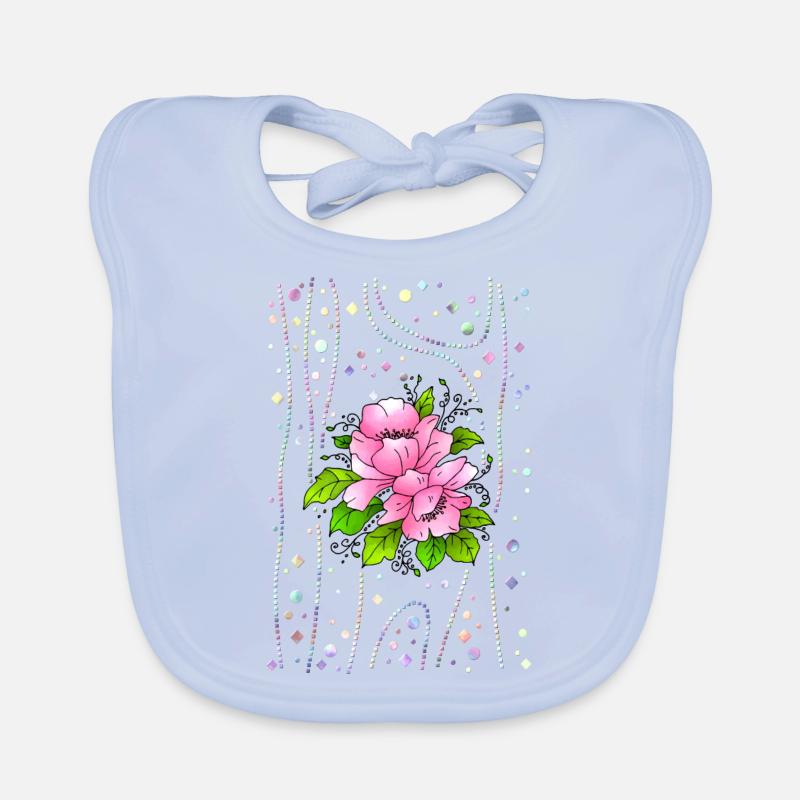 Fleur Bavoir bio Bébé