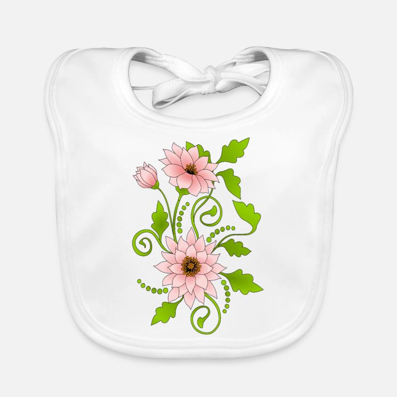 Blumen Baby Bio-Lätzchen
