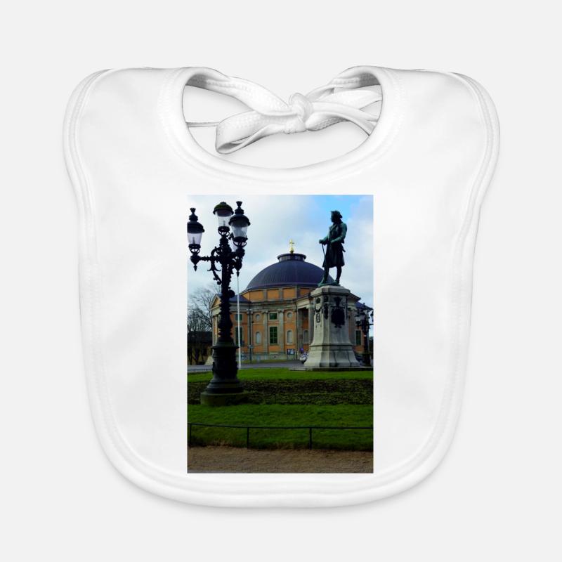 Der König vor der deutschen Kirche Baby Bio-Lätzchen